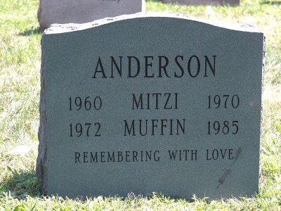 Barre Gray Granite Anderson Slant Memorial Remembering with Love Pet Memorial