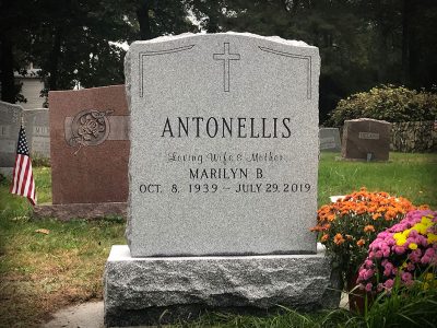 Barre Gray Granite Upright Monument Antonellis Memorial