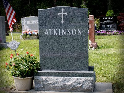 Oliver Green Granite Upright Monument Atkinson Memorial