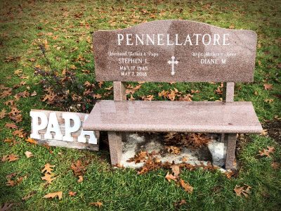Granite Memorial Bench for Pennellatore Family