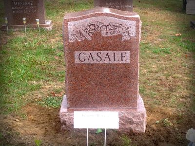 North American Pink Granite Upright Monument Casale Memorial