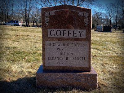 North American Pink Granite Upright Monument Coffey Memorial