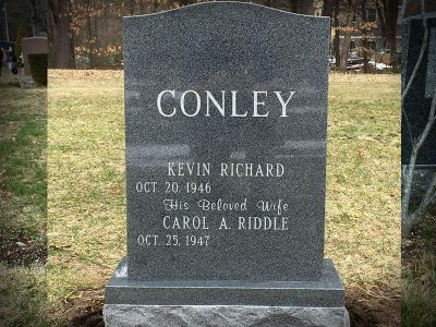 Barre Grey Granite Upright Monument Conley Memorial