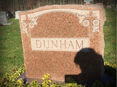 North American Pink Granite Upright Monument Dunham Memorial