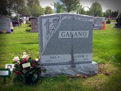 Barre Gray Granite Upright Monument In Loving Memory Galano Memorial