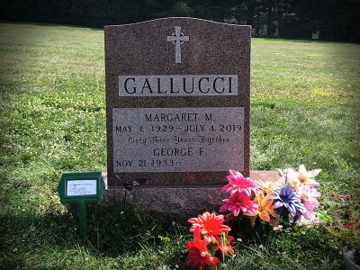 North American Pink Granite Upright Monument Gallucci Memorial
