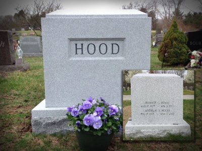 Barre Gray Granite Upright Monument Hood Memorial