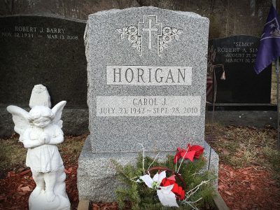 Barre Gray Granite Upright Monument Horigan Memorial
