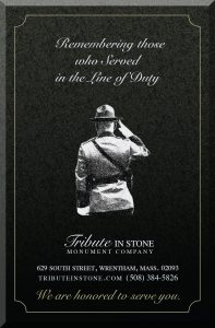 Massachusetts State Police Memorial Tribute In Stone